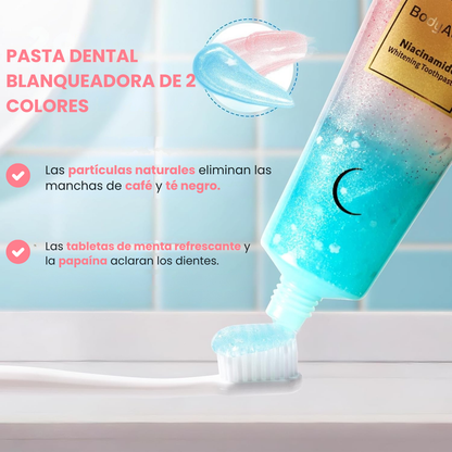 BodyAccel Pasta Blanqueadora Natural – Fórmula Suave con Niacinamida