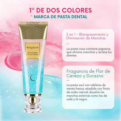 BodyAccel Pasta Blanqueadora Natural – Fórmula Suave con Niacinamida