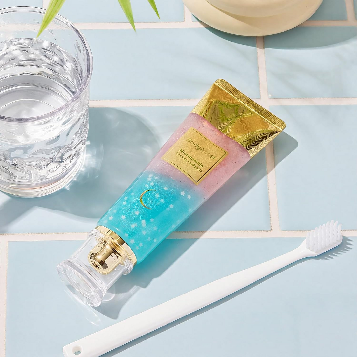 BodyAccel Pasta Blanqueadora Natural – Fórmula Suave con Niacinamida